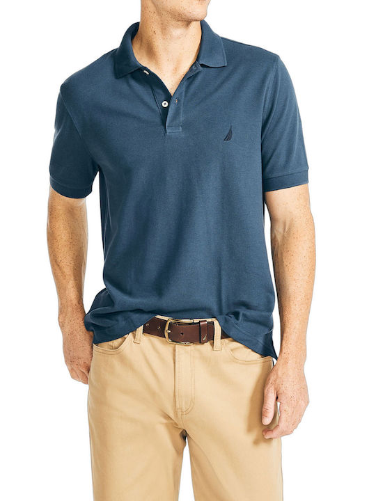Nautica Polo Μπλούζα Κοντομάνικη Μπλε