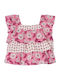 Kids' Crop Top Sleeveless Fuchsia