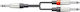 Citronic 26J-2XM150 Cable 2x XLR male - 2x 6.3mm male Μαύρο 1.5m (190.034UK)