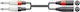 Citronic 26J-2XM600 XLR male to 6.3mm male 6m Cable (190.036UK)