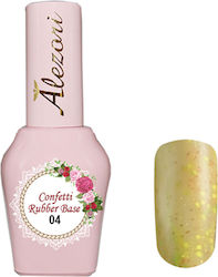Alezori 04 Confetti Grundierung für Gel-Nagella...