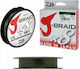 Daiwa J-Braid Χ8 Fischereifaden 300m / 0.2mm / 13kg