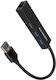 Axagon v1 Hub 4 Porturi USB 3.2 cu Conectare USB-A / Ethernet