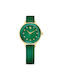 Swarovski Octea Nova Uhr mit Grün Lederarmband