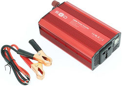 Swiss Drive Swiss Drive Invertor Auto 600W pentru Convertirea 12V DC în 230V AC cu 2xUSB