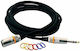 RockBag Cable XLR female - 6.3mm male Μαύρο 6m (RCL-386)