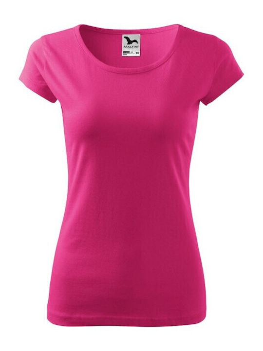 Adler Pure Γυναικείο Διαφημιστικό T-shirt Κοντομάνικο σε Φούξια Χρώμα