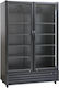 Scancool SD 1326B Premium Getränkekühlschrank 1300Es Doppeltürig H203.5xB133xT72cm