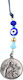 Bode Auto-Talisman Auto-Innenraumdekoration Heilige Maria/Heiliger Christophorus Silber in Blau Farbe 02943