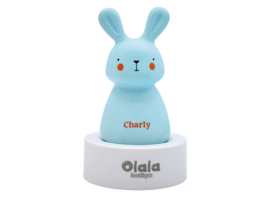 Lumini LED Lampă decorativă pentru copii Charly Bunny Albastru 6x5x10εκ.