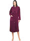Jeannette Lingerie Winter Women's Fleece Robe Burgundy
