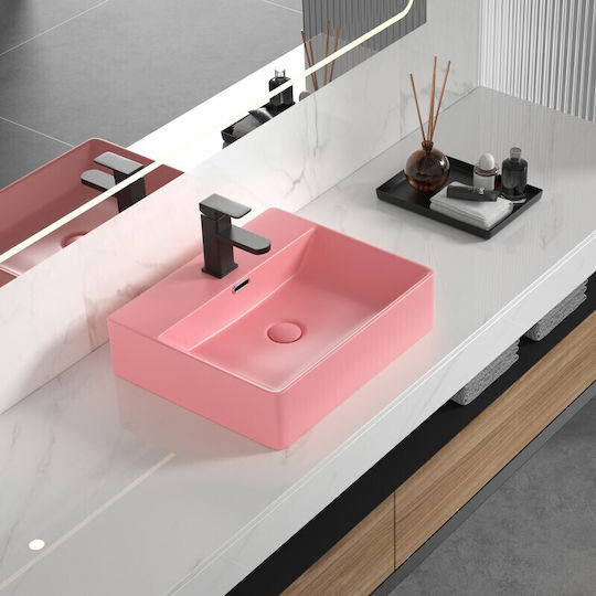 Inter Ceramic ICB 5042 Надеждна мивка Порцелан 50x42x13см Pink