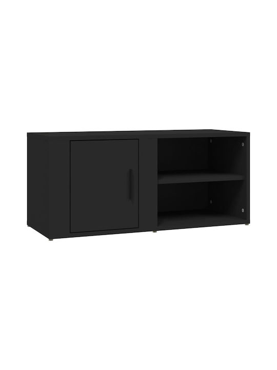 Έπιπλο TV din lemn Negru M80xΠ31.5xΥ36cm