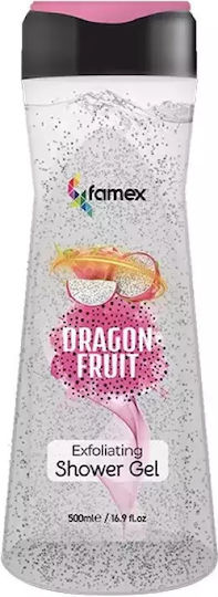 Famex Gel de Duș Dragon Fruit pentru Exfoliere 500ml