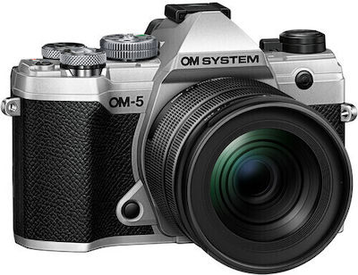 Olympus OM-5 Mirrorless Camera Crop Frame Kit (ED 12-45mm f/4 PRO) Silver
