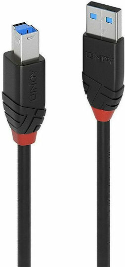 Lindy USB 2.0 Cablu USB-A - USB-B Negru 10m 43227