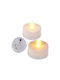 100835 Decorative Lamp Tealight White 4pcs