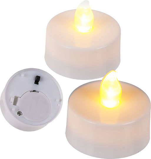 100835 Decorative Lamp Tealight White 4pcs