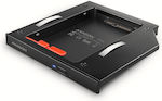 Axagon Caddy ODD - 2.5" SATA SSD/HDD 12.7mm σε DVD Slot Μαύρο (RSS-CD12)