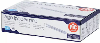 PiC Solution Ago Ipodermico Needles 23G x 1" 100pcs 115.004