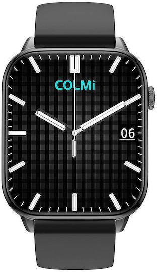 Colmi C61 Aluminium Smartwatch με Παλμογράφο (Μαύρο)
