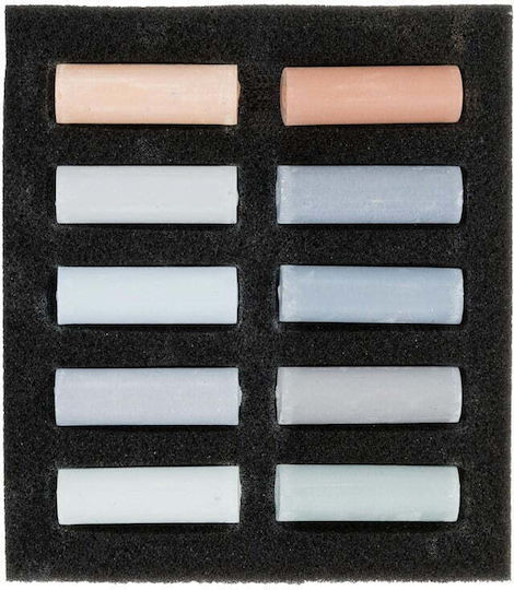 Royal Talens Rembrandt Soft Pastel Set Crayons Set Grey Tones 10pcs