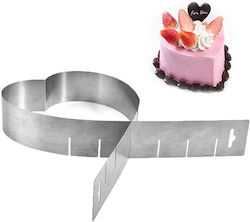 Adjustable Inox Heart-Shaped Cake Ring 87001EXT55SL