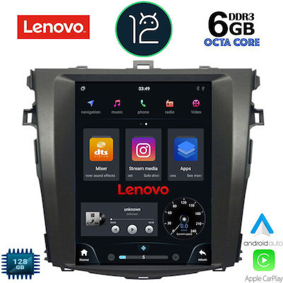 Lenovo Sistem Audio Auto pentru Toyota Corolla 2006-2012 (Bluetooth/USB/AUX/WiFi/GPS/Partitură) cu Ecran Tactil 9.7"