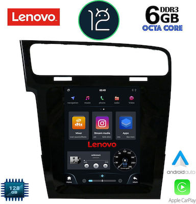 Lenovo Tesla Style Ηχοσύστημα Αυτοκινήτου για VW Golf 2013-2021 (Bluetooth/USB/WiFi/GPS) με Οθόνη Αφής 9.7"