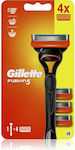 Gillette Fusion5 Ξυραφάκι με Ανταλλακτικές Κεφαλές 5 Λεπίδων & Λιπαντική Ταινία 4τμχ