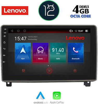 Lenovo Sistem Audio Auto pentru Peugeot 407 2004-2011 (Bluetooth/USB/AUX/WiFi/GPS/Partitură) cu Ecran Tactil 9"