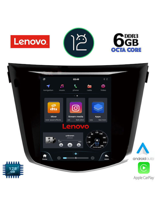 Lenovo Sistem Audio Auto pentru Nissan Qashqai / X-Trail 2014+ (Bluetooth/USB/AUX/WiFi/GPS/Partitură) cu Ecran Tactil 9.7"