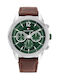 Tommy Hilfiger Watch Chronograph Battery with Brown Leather Strap