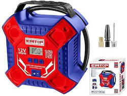 Emtop Τρόμπα Αυτοκινήτου 160PSI με Καλώδιο Αναπτήρα 12V