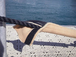 Eval Protective Boat Rope Cover with Length 100cm in Beige Colour