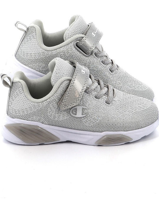 Champion Wave Sparkle Kids Sneakers with Scratch Lights Silver  S32780-EM007