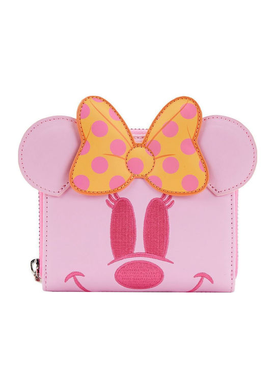 Loungefly Minnie Mouse Portofel pentru copii cu fermoar Disney Fantomă Pastel Minnie Mouse Strălucește în Întuneric