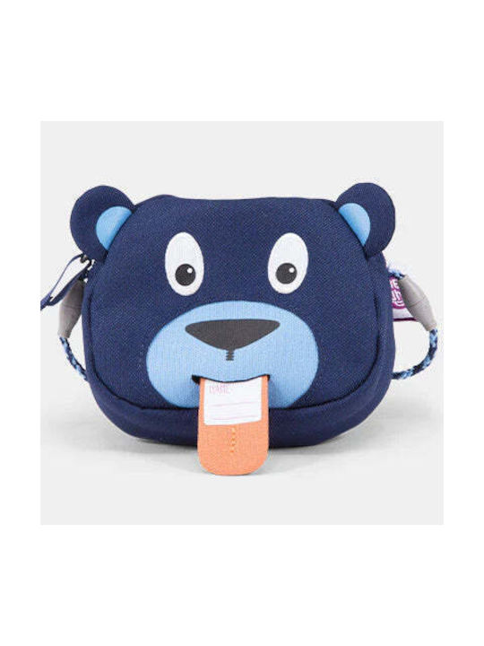 Affenzahn Αρκουδάκι Kids Bag Shoulder Bag Blue 12cmx3cmx10cmcm