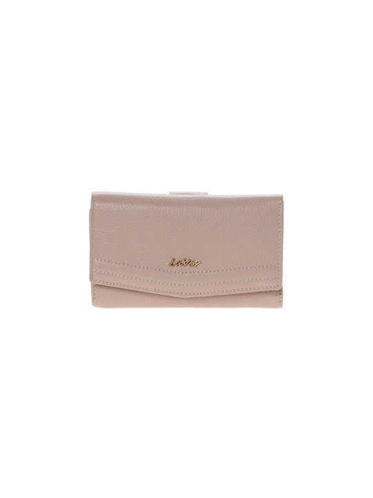 Lavor Small Leather Women's Wallet with RFID Pink