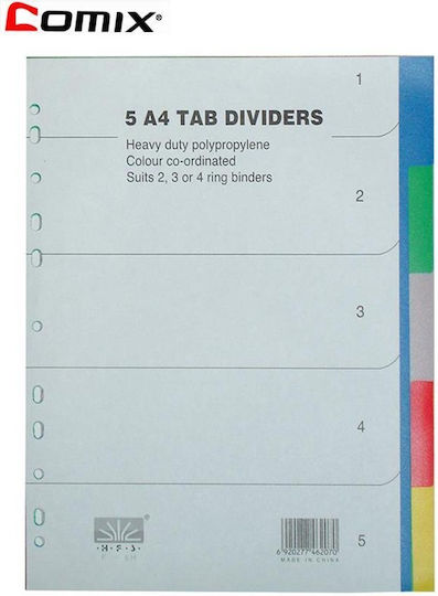 Next Plastic Dividers for Documents A4 with Holes 10pcs
