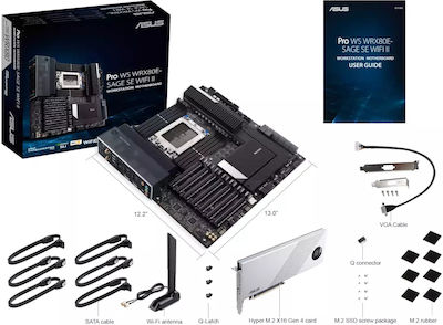 Asus Pro WS WRX80E-SAGE SE WIFI II Mainboard Erweitertes ATX mit AMD SP3 Sockel