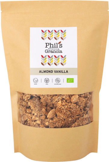 Phil’s Granola Bio Γκρανόλα Βρώμης Αμύγδαλο και Βανίλια 275gr