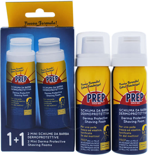 Prep Skincare Derma Protective Αφρός Ξυρίσματος 2 x 50ml