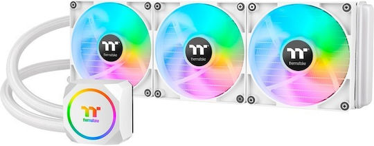 Thermaltake TH420 ARGB Sync Υδρόψυξη AIO CPU με 3 Ανεμιστήρες 140mm Λευκή