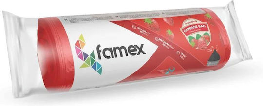 Famex Scented Trash Bags 55x60cm 15pcs Red