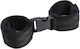 Dream Love Ohmama Fetish Hook & Loop Fastener Nylon Wrist Restraints Handcuffs in Black Color