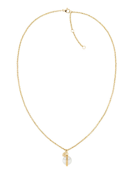 Tommy Hilfiger Charm aus Vergoldet Stahl mit Perlen