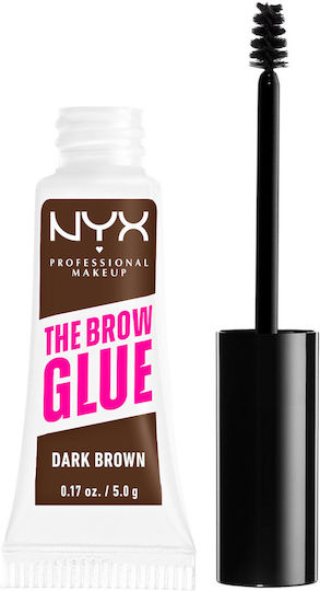 NYX Professional Makeup The Brow Glue Gel for Eyebrows 04 Dark Brown