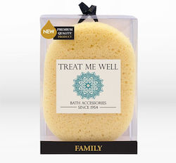 Treat Me Well Family Φυσικό Σφουγγάρι Μπάνιου Κίτρινο 1τμχ