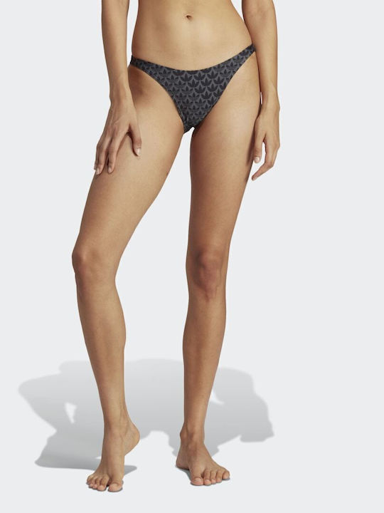 adidas Slip Bikini Inferioare Monogram Negru